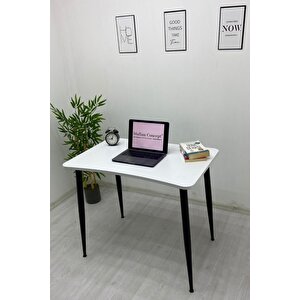 Eva Beyaz Oyuncu Masası Çalışma Masası Laptop Bilgisayar Masası Ofis Masası Beyaz