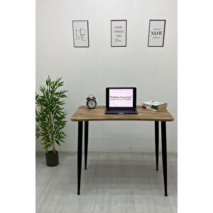 Eva Çam Oyuncu Masası Çalışma Masası Laptop Bilgisayar Masası Ofis Masası Atlantik Çam