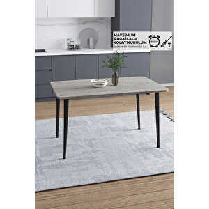 Damla 60x90 Cm İskandinav - Bohem Oval Köşe Traverten Desen Mutfak - Yemek - Balkon - Çalışma Masası Traverten