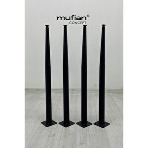 Lucas - Metal Mutfak Masası - Yemek Masası - Çalışma Masası - Balkon Masası Ayağı 4 Adet Ayak 73 Cm