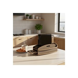 Nespresso Kapsül Standı Ve Çekmecesi – Kahve Makinesi Altlığı, Kapsül Düzenleyici Organizer (20x38x15 Cm)