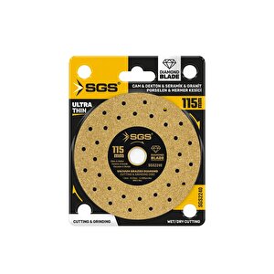 Sgs2240 Profesyonel Dekton Porselen, Mermer, Granit, Cam, Seramik Hassas Elmas Kesici Gold 115 Mm