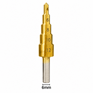 4-12 Mm Kademeli̇ Matkap Ucu – Koni̇k Basamakli Deli̇k Açma Ucu
