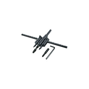40-300 Mm Ayarlanabi̇li̇r Panç Seti – Ahşap Ve Alçipan Delme Aparati (dai̇re Kesi̇ci̇)