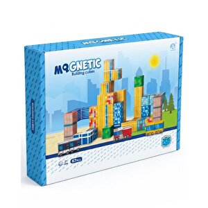 Kzl Şehir Temalı Manyetik Blok Yapı Küpleri Seti 2x2x2 Cm 67 Parça Ch1432