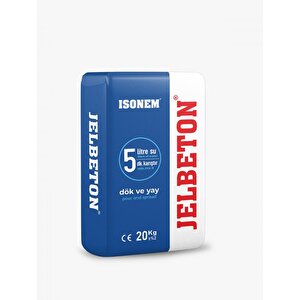 İsonem Jelbeton Mavi̇ 20 Kg – Çi̇mento Esasli Kendi̇li̇ği̇nden Yayilan Renkli̇ Zemi̇n Kaplama Harci