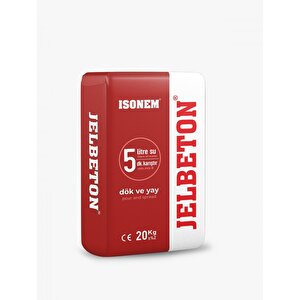 İsonem Jelbeton Kirmizi 20 Kg – Çi̇mento Esasli Kendi̇li̇ği̇nden Yayilan Renkli̇ Zemi̇n Kaplama Harci