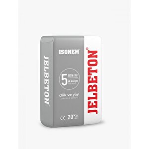 İsonem Jelbeton Gri̇ 20 Kg – Çi̇mento Esasli Kendi̇li̇ği̇nden Yayilan Renkli̇ Zemi̇n Kaplama Harci