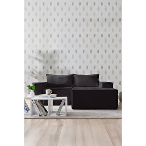 Puzzle Koltuk Tamamen Sünger Minimalist 3 Lü Koltuk Antrasit