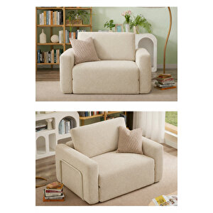 Partner Sofa & Yatak & Berjer Ekru