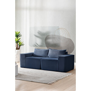 Puzzle Sofa Koltuk Tamamen Sünger Lacivert