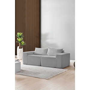 Puzzle Sofa Koltuk Tamamen Sünger Gri