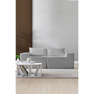 Puzzle Sofa Koltuk Tamamen Sünger Gri