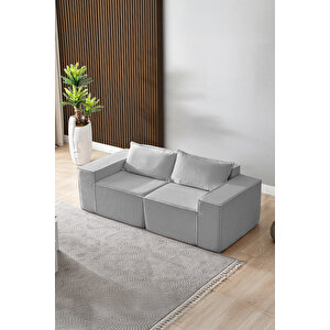 Puzzle Sofa Koltuk Tamamen Sünger Gri