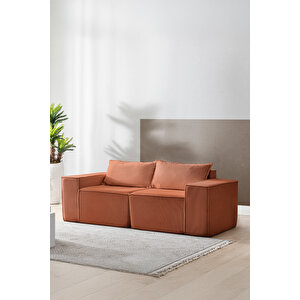 Puzzle Sofa Koltuk Tamamen Sünger Turuncu