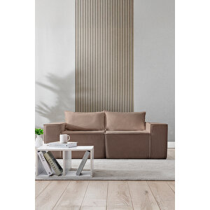 Puzzle Sofa Koltuk Tamamen Sünger Bej