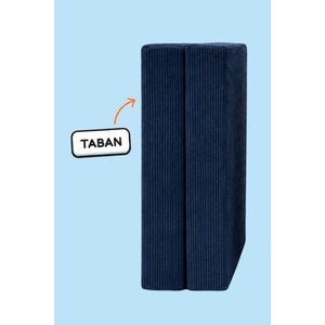 Funbed Sofa Çocuk Oyun Koltuğu, Modüler Katlanır Yatak Ve Oyun Minderi Seti, Süngerli Güvenli Çocuk Kanepe Lacivert