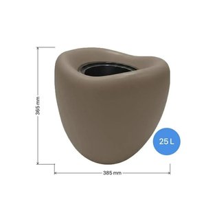 So-lale02 Lale Saksı Dekoratif Modern Plastik İç Kovalı 25 Lt No:2 Moka 8175