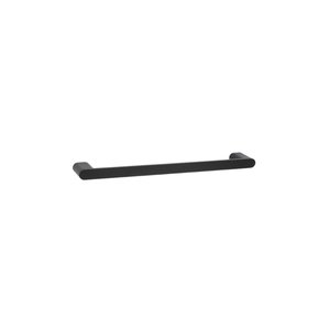Ovalın Duvara Montajlı Uzun Havluluk Mat Siyah 32 Cm