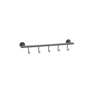 Hoop Duvara Montajlı Uzun Havluluk Füme Saten 45 Cm