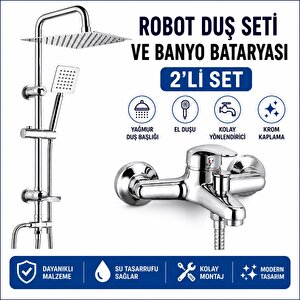 Faucet&shower Banyo Bataryasi Ve Robot Duş Seti̇