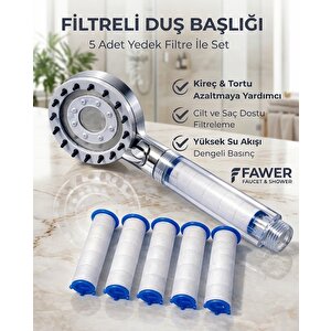 Faucet&shower Fi̇ltreli̇ Masajli El Duşu+5 Yedek