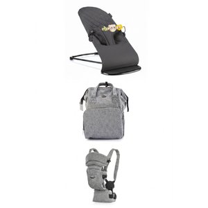 Premium 3'lü Set-ana Kucağı-çanta-kanguru Füme