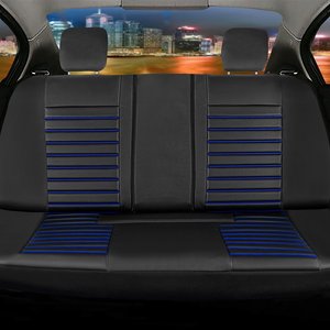 Chrysler Concorde Full Deri Oto Koltuk Kılıfı Ön Arka Set Original Serisi Siyah Mavi