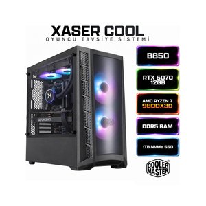 Cool X300 Ryzen 7 9800x3d 32gb Ddr5 Ram 1tb M.2 Nvme Ssd 12gb Rtx5070 Sıvı Soğutmalı Oyuncu Bilgisayarı