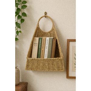 Favorite 2233 Duvara Asılabilir Rattan Sepet Çok Amaçlı Dekoratif Çiçeklik