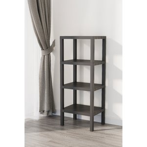 Ombeg Dekoratif 4 Katlı Plastik Çok Amaçlı Banyo Düzenleyici Saksılık Kitaplık Gri Organizer