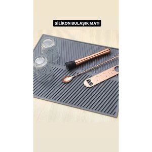 Büyük Bulaşik Kurutma Matı Silikon Maxi Boy 44x33cm - Kurutmalık