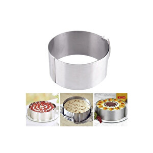 Pasta Malzemeleri Oval Ayarlanabilir Pasta Kek Pandispanya Kalıbı Ayarlı Yuvarlak Çember Pastacı