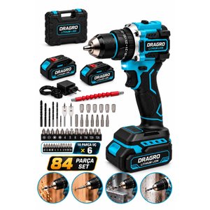 21v Çelik Mandren Kömürsüz Motor Darbeli Şarjlı Matkap Vidalama