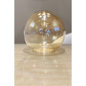 Globe Cam 15x15cm Avize ( Bal Sarı )