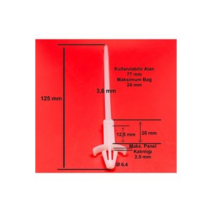 Dübelli Uzun Dübel Kablo Bağı 3.6x125 Pkdb_320 200 Adet