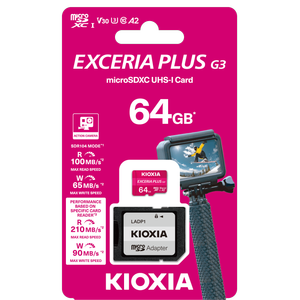 Exceria Plus G3 64gb 210mb/s-90mb/s V30 U3 4k Microsd Hafıza Kartı Lmpl3m064gg2