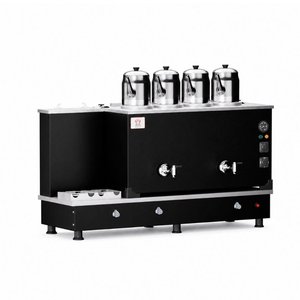 Doğalgazlı Statik Turbo Hibrit 4 Demlik 40 Litre Çay Makinesi