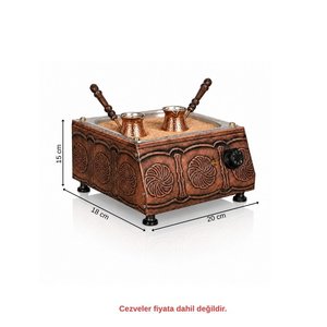 Mini Boy Bakır Kumda Kahve Makinesi