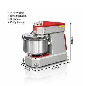 Boğaziçi 75 Kg Spiral Hamur Yoğurma Makinesi 380v