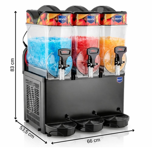St27 12+12+12 Litre Üçlü Slush (buzlaş) Karlamaç Makinesi - St27