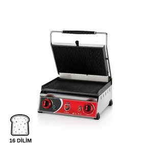 Silverinox Elektrikli 16 Dilim Döküm Tost Makinesi