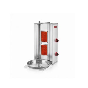 Silverinox Doğalgazlı 2 Radyan Döner Makinesi