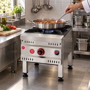 Silverinox Doğalgazlı 1 Yanışlı Yer Ocağı