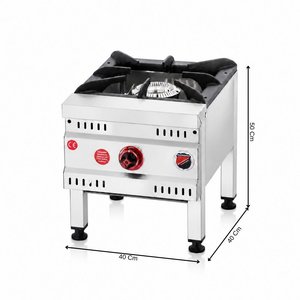 Silverinox Doğalgazlı 1 Yanışlı Yer Ocağı