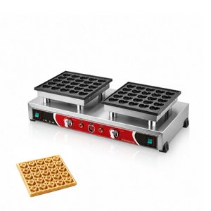 Silverinox Çiftli Kapaksız Kalpli Bubble Waffle Makinesi