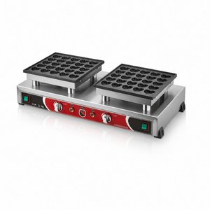 Silverinox Çiftli Kapaksız Kalpli Bubble Waffle Makinesi