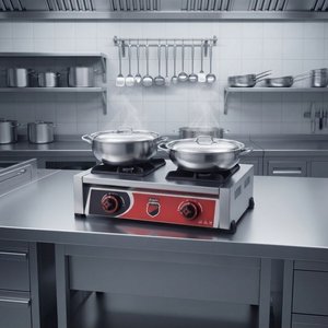 Silverinox Doğalgazlı Set Üstü Mini 2 Gözlü Ocak
