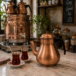 Kalın Bakır Demlik 2 Litre