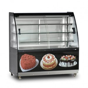 100cm Soğuk Pasta Teşhir Dolabı Bombe Camlı 100 X 70 X 130 (cm)